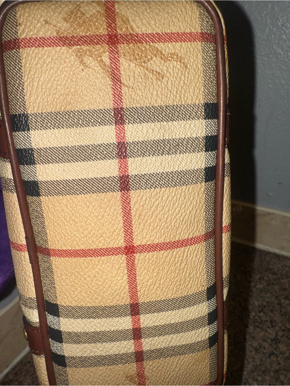 Burberry vintage Haymarket Check Mini Tote Bag ✅authentic✅ - Picture 10 of 10